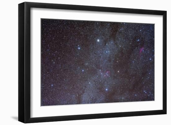 The Auriga Constellation Showing Lanes of Dark Nebulosity-null-Framed Photographic Print