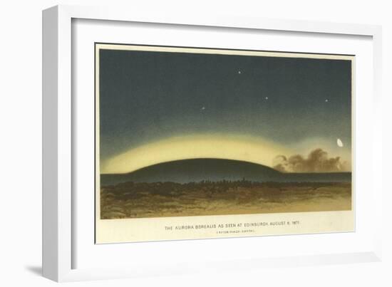 The Aurora Borealis as Seen at Edinburgh, 6 August 1871-null-Framed Giclee Print