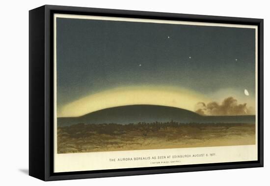 The Aurora Borealis as Seen at Edinburgh, 6 August 1871-null-Framed Stretched Canvas