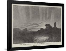 The Aurora Borealis, as Seen on Friday Night at 9 PM at Molesey-null-Framed Giclee Print