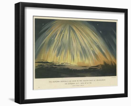 The Aurora Borealis as Seen to the South-East of Edinburgh-null-Framed Giclee Print