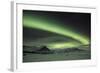 The Aurora Borealis in Iceland with Mountains in the Background-Alex Saberi-Framed Photographic Print