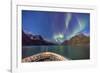 The Aurora Borealis in Kangerlussuaq Fjord, Greenland, Polar Regions-Michael Nolan-Framed Photographic Print