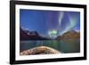 The Aurora Borealis in Kangerlussuaq Fjord, Greenland, Polar Regions-Michael Nolan-Framed Photographic Print