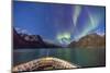 The Aurora Borealis in Kangerlussuaq Fjord, Greenland, Polar Regions-Michael Nolan-Mounted Photographic Print