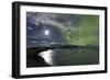 The Aurora Borealis (Northern Lights) over Jokulsarlon Glacial Lagoon, Vatnajokull National Park-Lee Frost-Framed Photographic Print