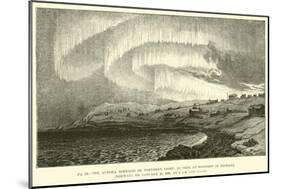 The Aurora Borealis or Northern Light, as Seen at Bossekop in Finmark-null-Mounted Giclee Print