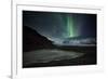 The Aurora Borealis over a Glacier in the Skaftafell National Park in Iceland-Alex Saberi-Framed Photographic Print