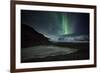 The Aurora Borealis over a Glacier in the Skaftafell National Park in Iceland-Alex Saberi-Framed Photographic Print