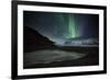 The Aurora Borealis over a Glacier in the Skaftafell National Park in Iceland-Alex Saberi-Framed Photographic Print