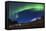 The Aurora Borealis Wraps Around The Mountain In Southern Iceland-Joe Azure-Framed Stretched Canvas