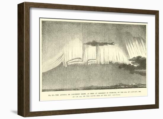 The Aurora or Northern Light-null-Framed Giclee Print