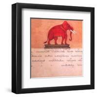 The Auspicious Elephant III-Ping Chettabok-Framed Art Print