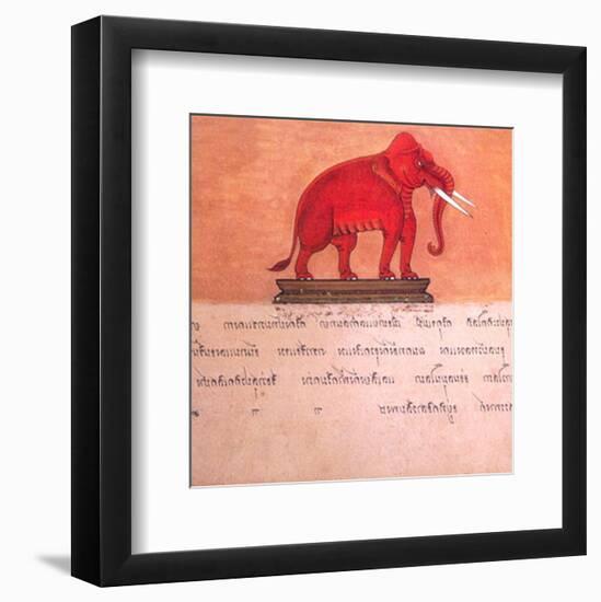 The Auspicious Elephant III-Ping Chettabok-Framed Art Print