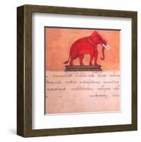 The Auspicious Elephant III-Ping Chettabok-Framed Art Print