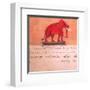 The Auspicious Elephant III-Ping Chettabok-Framed Art Print