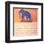 The Auspicious Elephant IV-Ping Chettabok-Framed Art Print
