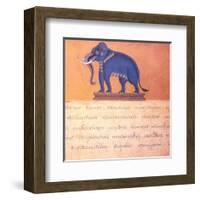 The Auspicious Elephant IV-Ping Chettabok-Framed Art Print