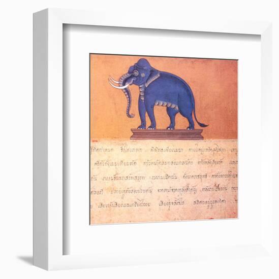 The Auspicious Elephant IV-Ping Chettabok-Framed Art Print