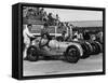 The Austin 7 Team at Brooklands, Surrey, 1937-null-Framed Stretched Canvas