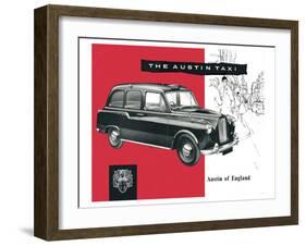 The Austin Taxi-null-Framed Art Print