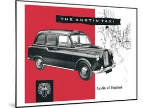 The Austin Taxi-null-Mounted Art Print