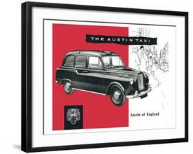 The Austin Taxi-null-Framed Art Print