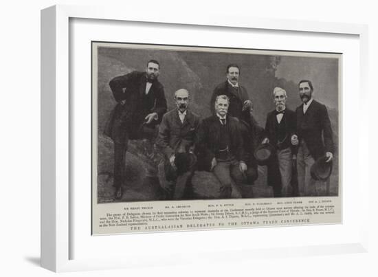 The Australasian Delegates to the Ottawa Trade Conference-null-Framed Giclee Print