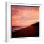 The Australian Coast at Sunset with a Figure in the Distance-Trigger Image-Framed Photographic Print