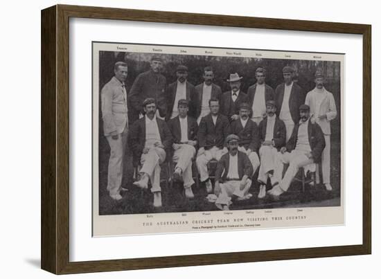 The Australian Cricket Team Now Visiting This Country-null-Framed Giclee Print