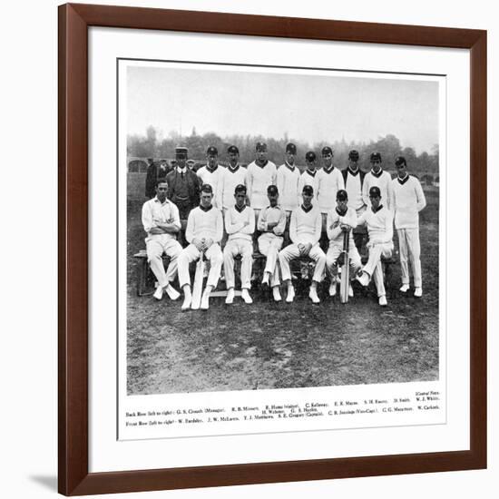 The Australian Cricket Team of 1912-null-Framed Giclee Print