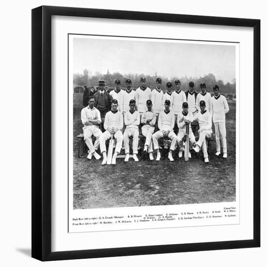 The Australian Cricket Team of 1912-null-Framed Giclee Print