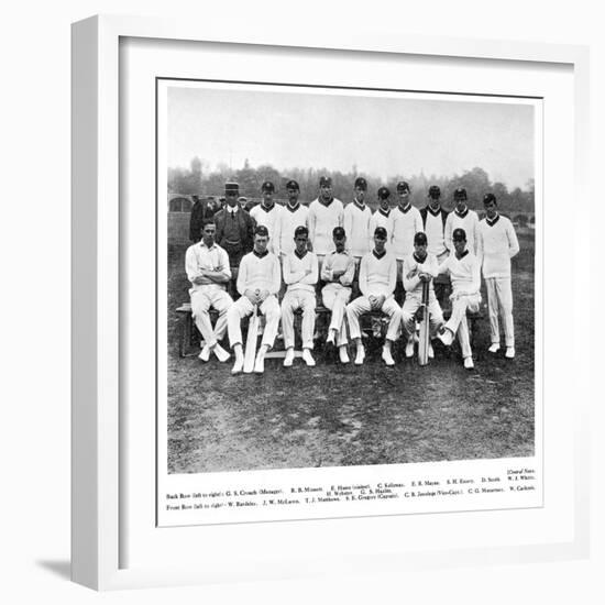 The Australian Cricket Team of 1912-null-Framed Giclee Print