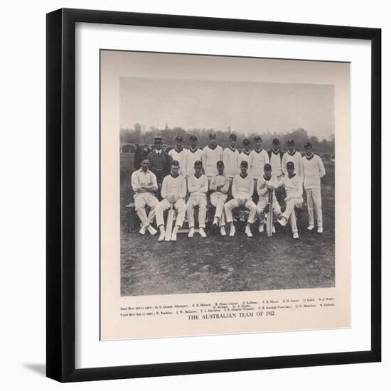 The Australian Cricket Team of 1912-null-Framed Giclee Print