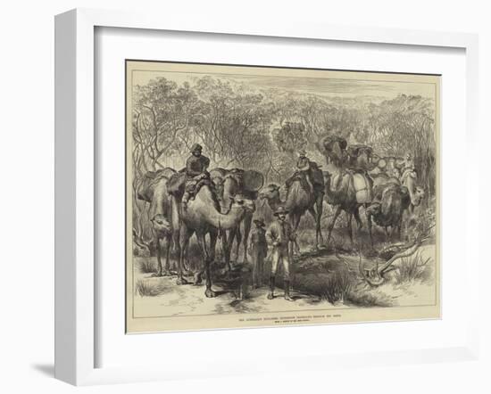 The Australian Exploring Expedition Travelling Through the Scrub-null-Framed Giclee Print