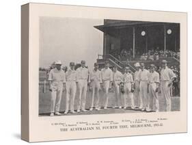 The Australian XI for the Fourth Test vs England at Melbourne, 1911 (1912)-Sears-Stretched Canvas