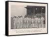 The Australian XI for the Fourth Test vs England at Melbourne, 1911 (1912)-Sears-Framed Stretched Canvas