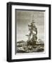 The Austrian Frigate, 'Novara' Off the Island of St. Paul-English-Framed Giclee Print