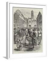 The Austrian Provinces of Dalmatia, Street Scene in Ragusa-null-Framed Giclee Print