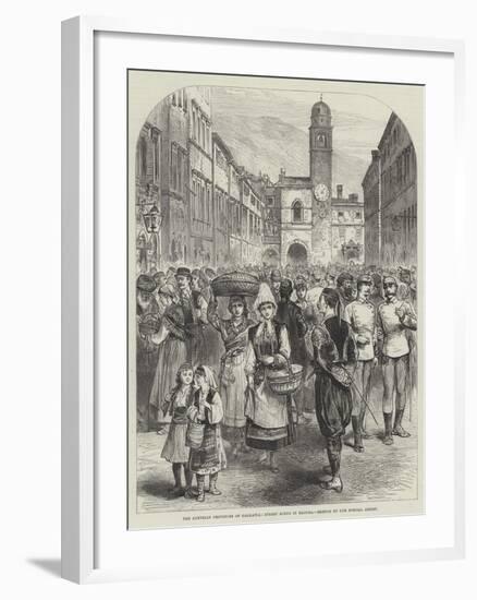 The Austrian Provinces of Dalmatia, Street Scene in Ragusa-null-Framed Giclee Print