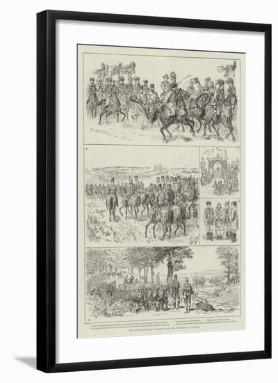 The Austro-Hungarian Military Manoeuvres at Belovar, in Croatia-Johann Nepomuk Schonberg-Framed Giclee Print