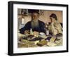 The Author Leo Tolstoy with His Wife in Yasnaya Polyana, 1907-Il'ya Repin-Framed Giclee Print