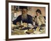 The Author Leo Tolstoy with His Wife in Yasnaya Polyana, 1907-Il'ya Repin-Framed Giclee Print