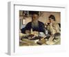 The Author Leo Tolstoy with His Wife in Yasnaya Polyana, 1907-Il'ya Repin-Framed Giclee Print