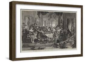 The Author's Reception by the Actors-Daniel Maclise-Framed Giclee Print