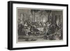 The Author's Reception by the Actors-Daniel Maclise-Framed Giclee Print