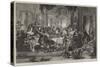 The Author's Reception by the Actors-Daniel Maclise-Stretched Canvas