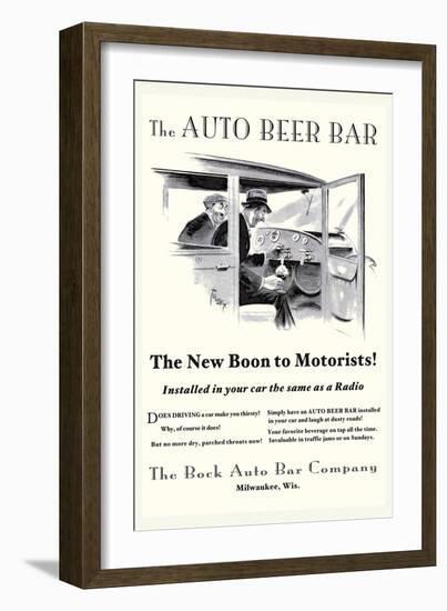 The Auto Beer Bar-Tousey-Framed Art Print