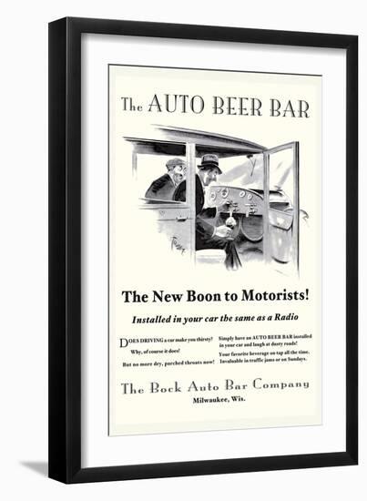 The Auto Beer Bar-Tousey-Framed Art Print