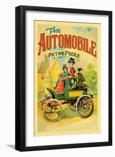 The Automobile-Picture Puzzle-null-Framed Art Print